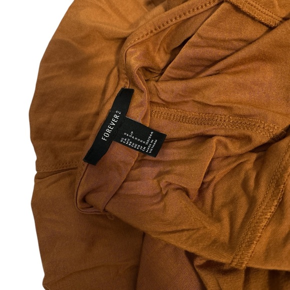 Forever 21 Mustard Yellow Mini Dress Size Small - Picture 4 of 4